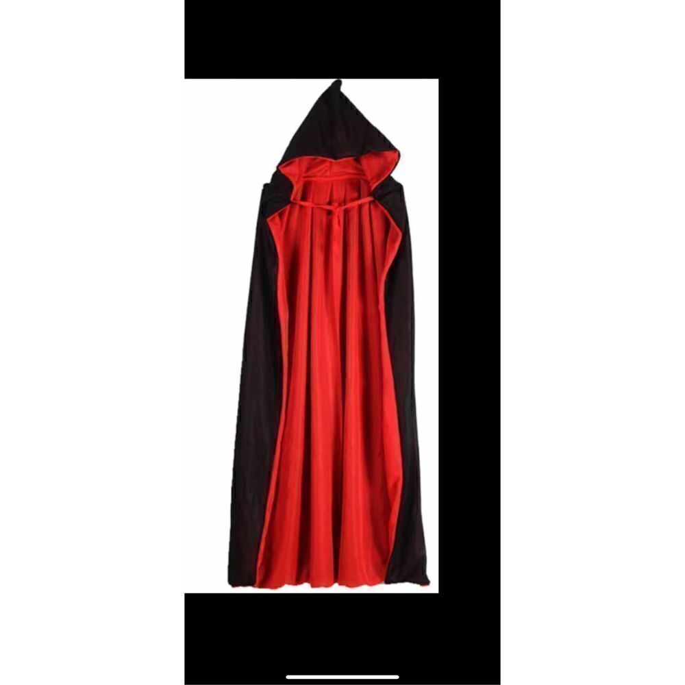 One piece 47.24 inches long fits most double sided cloak double layer with hood,